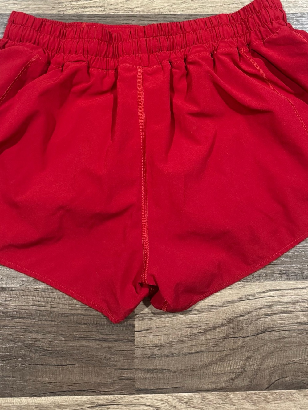 lululemon athletica Red Athletic Running Shorts - Picture 2 of 2